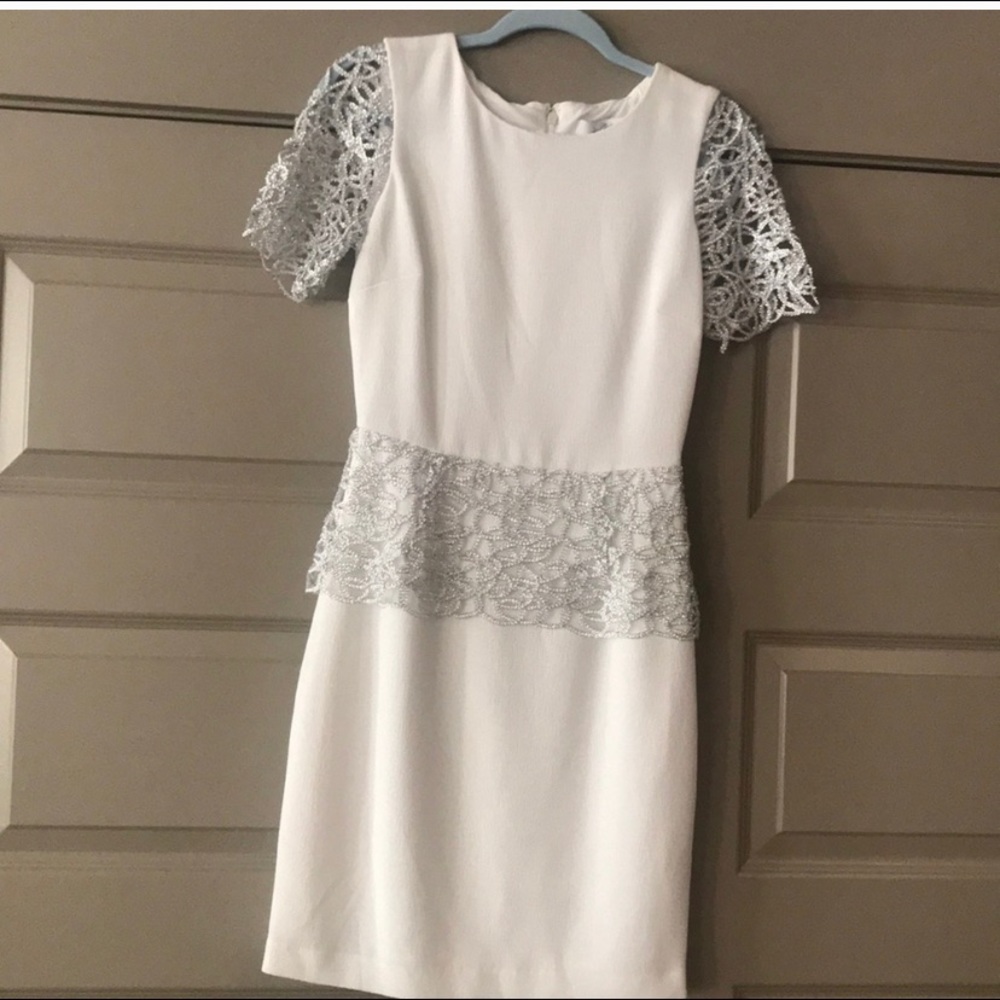 Badgley Mischka embellished cocktail dress